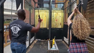 Master The Art of Axe Throwing Rusty Bull at Chucktown Activities