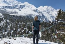 Popular mountain views during Annapurna circuit trek