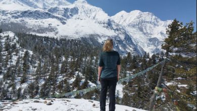 Popular mountain views during Annapurna circuit trek