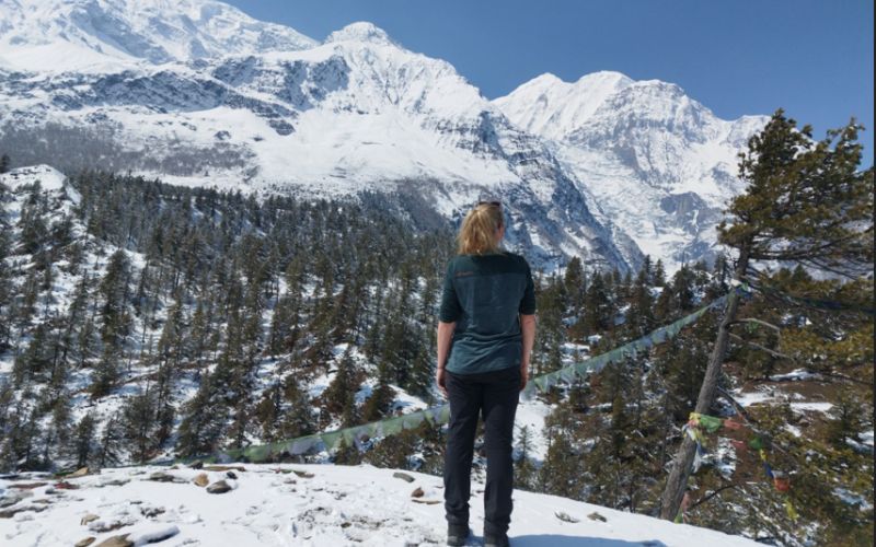 Popular mountain views during Annapurna circuit trek